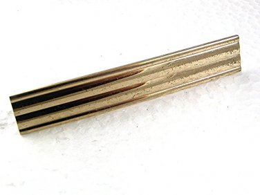 Large Vintage Goldtone Tie Clasp 7717