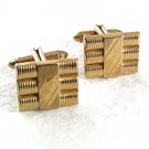 Vintage Goldtone Cufflinks By HADLEY MADE IN USA 81017