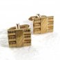 Vintage Goldtone Cufflinks By HADLEY MADE IN USA 81017
