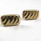 Vintage Goldtone Cufflinks By HICKOK USA 12417