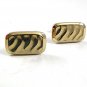 Vintage Goldtone Cufflinks By HICKOK USA 12417