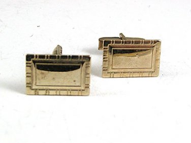 Vintage Goldtone Monogrammable Cufflinks 102817