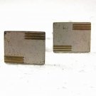 1950's - 1960's Silvertone & Goldtone Cufflinks By SWANK 31516