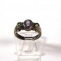 Sterling Silver & Purple 7 Green Ring Size 7 1/2 by C.A. 81715