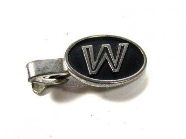 1950's - 60's Initial / Letter W or M Tie Clasp by HICKOK USA 81215