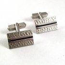 Vintage Silvertone & Dress Sharp Dress Cufflinks By SWANK 91317