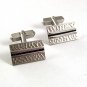 Vintage Silvertone & Dress Sharp Dress Cufflinks By SWANK 91317