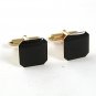 Goldtone & Black Dress Cufflinks By SWANK 5317