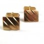 Vintage Goldtone Cufflinks By SWANK 12417