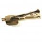 Silvertone & Dichroic Glass Tie Clasp Unbranded 3616