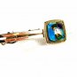 Silvertone & Dichroic Glass Tie Clasp Unbranded 3616