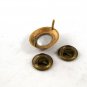 Vintage Gold Tone & Red Birthday Stone July Ruby Pin 92016