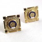 Vintage Goldtone Reciprocity Club Cufflinks 91317