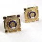 Vintage Goldtone Reciprocity Club Cufflinks 91317