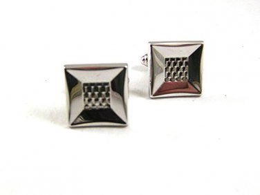 Vintage Silvertone Cufflinks By HICKOK USA 12417