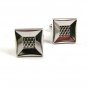 Vintage Silvertone Cufflinks By HICKOK USA 12417