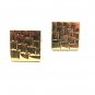 Vintage Square Goldtone Cufflinks By SWANK 12417