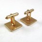 Vintage Square Goldtone Cufflinks By SWANK 12417