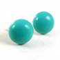 Vintage Goldtone & Blue Cufflinks 102817