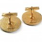 1970's Goldtone 3 Horses Stallions Cufflinks By PIONEER 41917