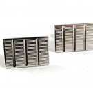 Vintage Silvertone Rectangle Cufflinks By SWANK 10217