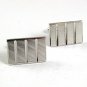 Vintage Silvertone Rectangle Cufflinks By SWANK 10217