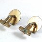 Vintage Goldtone & Gray Cufflinks By SWANK 102817