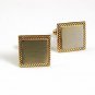 1960's - 1970's Silvertone Goldtone Cufflinks By HICKOK USA 5917