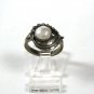 Sterling Silver & Mauve Pearl Ring Size 7 3/4 Unbranded. 81715