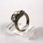 Sterling Silver & Mauve Pearl Ring Size 7 3/4 Unbranded. 81715