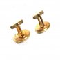 Gold Tone & Black Cufflinks by ANSON 11116
