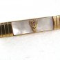 1950's Goldtone Mother Pearl Fraternal Order of Elks Tie Clasp By ANSON 71717