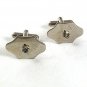 1960's Silvertone & Rhinestone ??? Dress Cufflinks 41917
