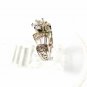 Silvertone Clear Sparkly Stones Engagement Ring Size 7 1/2 Unbranded 33116