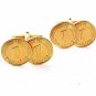 Vintage Goldtone 1 Eine Pfennig Coin Cufflinks 5317