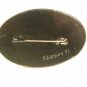 Handmade Russian Group Flowers Red White Lacquered Wood Brooch Signed 9815