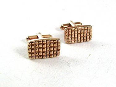 Vintage Goldtone Cufflinks By HICKOK USA 111317