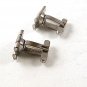 Deco Silver Tone Cufflinks By HICKOK U.S.A. 9116