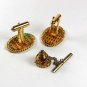 Goldtone Cufflinks & Tie Tac Unbranded 4716