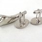 Vintage Silvertone Cufflinks & Tie Clasp By SPEIDEL USA 82217