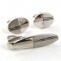 Vintage Silvertone Cufflinks & Tie Clasp By SPEIDEL USA 82217