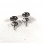 Native American Sterling Silver Turquoise ETC Pierced Earrings Unbranded 53016g