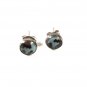Native American Sterling Silver Turquoise ETC Pierced Earrings Unbranded 53016g