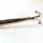 1950's - 60's Silvertone Goldtone Hammer Tie Clasp Unbranded 31916