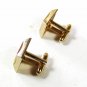1950's Silver & Gold Tone Initial B Cufflinks By HICKOK USA 7116