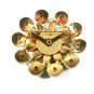 1950's Sparkly Green Rhinestone Brooch & Clip On Earrings Unbranded 51616