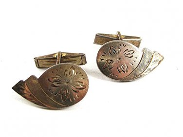 Vintage Sterling Silver Cufflnk By SMIBO 93017
