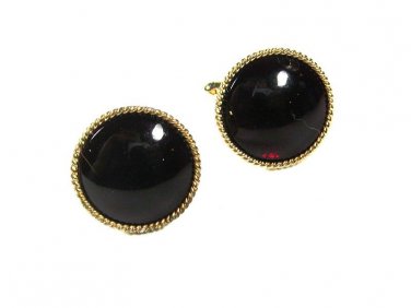 1950's - 70's Goldtone & Red Cufflinks by SWANK 111615