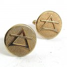 Odd Design Vintage Goldtone Cufflinks By ANSON 102317