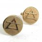 Odd Design Vintage Goldtone Cufflinks By ANSON 102317